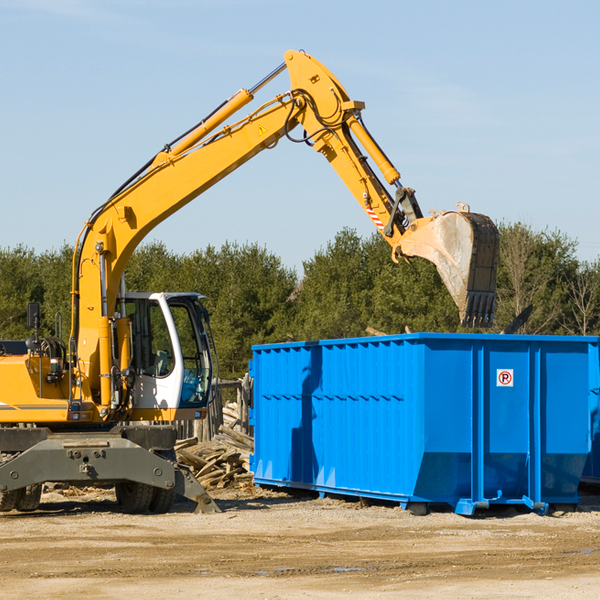 what size residential dumpster rentals are available in Blair County PA